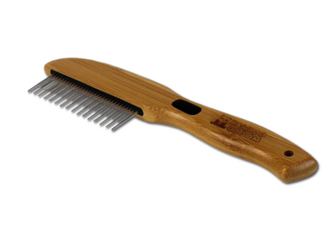 Bamboo Rotating Pin Comb with 31 Rounded Pins