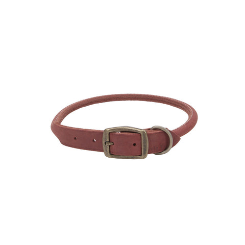Rustic Rolled Leather Collar